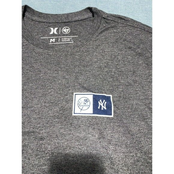 Hurley ‘47 New York Yankees T-Shirt Short Sleeve For Men Color Grey Size M - Picture 6 of 8